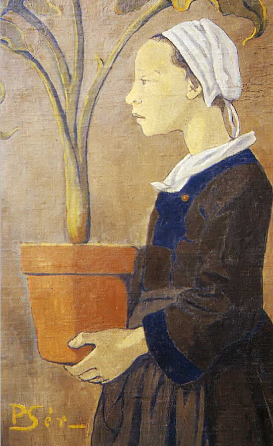 La jeune Bretonne au pot  d'arun(1892)