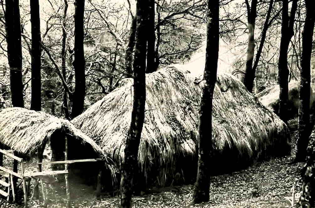 La hutte du sabotier Aujoud'hui disparue.