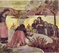 Les sorcières et l' Incantation ou Le Bois sacré ou Mammenn 1893(le lac d'Huelgoat en arrière 